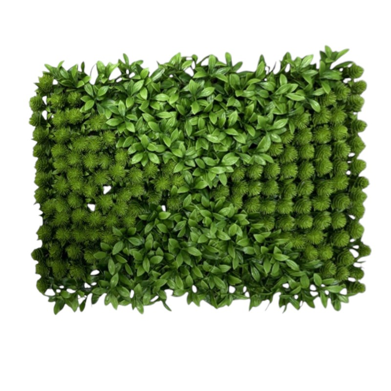 Panou din plante artificiale, cu frunze, Naimeed D5899, Verde, 600x400mm Panou din plante artificiale, cu frunze, Naimeed D5899, Verde, 600x400mm