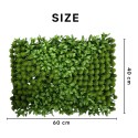 Panou din plante artificiale, cu frunze, Naimeed D5899, Verde, 600x400mm Panou din plante artificiale, cu frunze, Naimeed D5899, Verde, 600x400mm