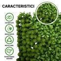 Panou din plante artificiale, cu frunze, Naimeed D5899, Verde, 600x400mm