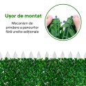 Panou din plante artificiale, cu frunze, Naimeed D5901, Verde Inchis, 600x400mm Panou din plante artificiale, cu frunze, Naimeed D5901, Verde Inchis, 600x400mm