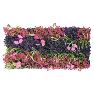 Panou din plante artificiale cu flori, Naimeed D5913, Mulricolor, 1000x500mm
