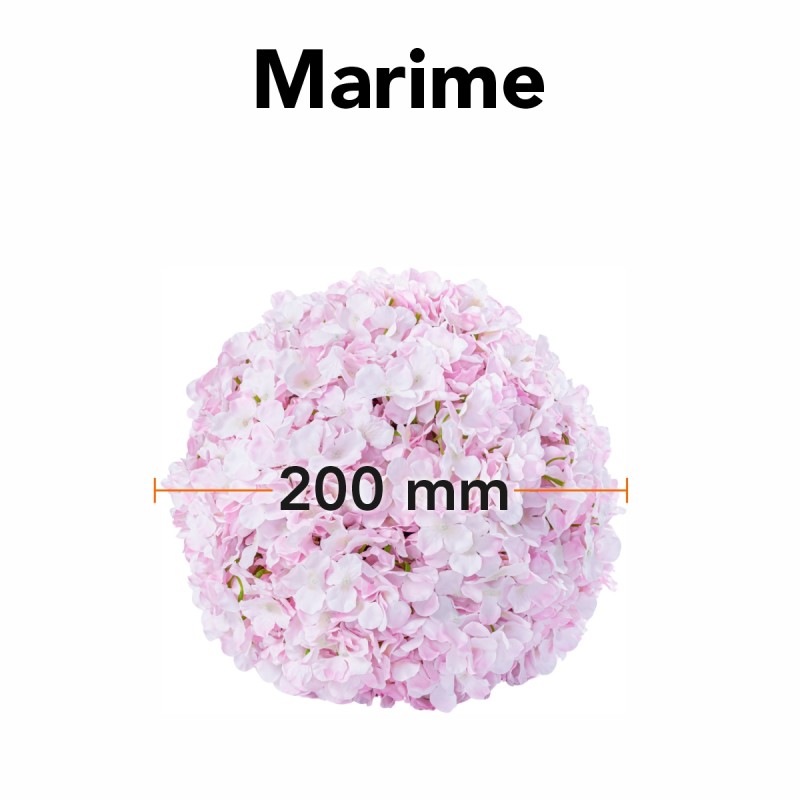 Sfera din plante artificiale, cu flori, Naimeed D5920, Roz, 200mm Sfera din plante artificiale, cu flori, Naimeed D5920, Roz, 200mm