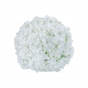 Sfera din plante artificiale, cu flori, Naimeed D5927, Alb, 100mm Sfera din plante artificiale, cu flori, Naimeed D5927, Alb, 100mm