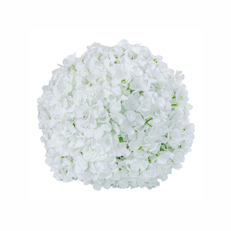 Sfera din plante artificiale, cu flori, Naimeed D5927, Alb, 100mm Sfera din plante artificiale, cu flori, Naimeed D5927, Alb, 100mm