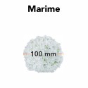 Sfera din plante artificiale, cu flori, Naimeed D5927, Alb, 100mm Sfera din plante artificiale, cu flori, Naimeed D5927, Alb, 100mm