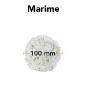 Sfera din plante artificiale, cu flori, Naimeed D5930, Alb, 100mm Sfera din plante artificiale, cu flori, Naimeed D5930, Alb, 100mm
