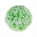 Sfera din plante artificiale, cu flori, Naimeed D5933, Verde-Alb, 150mm Sfera din plante artificiale, cu flori, Naimeed D5933, Verde-Alb, 150mm