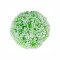 Sfera din plante artificiale, cu flori, Naimeed D5934, Verde-Alb, 100mm