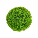 Sfera din plante artificiale, cu flori, Naimeed D5938, Verde Inchis, 100mm