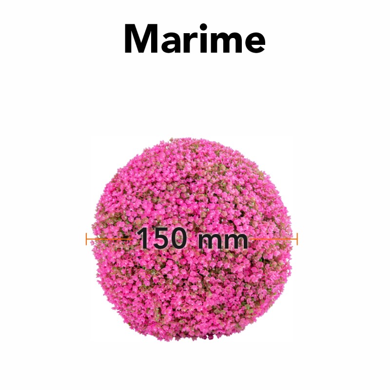 Sfera din plante artificiale, cu flori, Naimeed D5940, Roz Inchis, 200mm Sfera din plante artificiale, cu flori, Naimeed D5940, Roz Inchis, 200mm