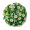 Sfera din plante artificiale, cu flori, Naimeed D5948, Vernil, 200mm