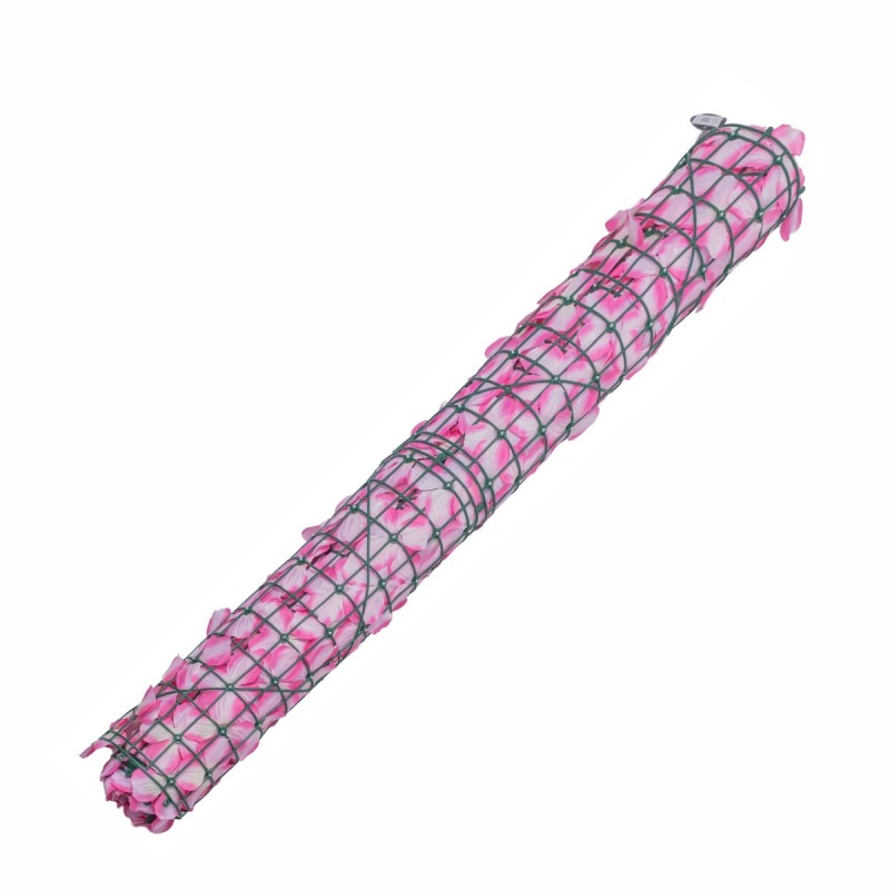 Plasa gard, flori artificiale, Naimeed D5961, paravan pentru balcon, terasa si gard, Roz, 1000x3000mm Plasa gard, flori artificiale, Naimeed D5961, paravan pentru balcon, terasa si gard, Roz, 1000x3000mm