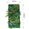 Panou din plante artificiale, cu frunze, Naimeed D7199, Verde, 100X50 cm Panou din plante artificiale, cu frunze, Naimeed D7199, Verde, 100X50 cm