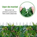 Panou din plante artificiale, cu frunze, Naimeed D7199, Verde, 100X50 cm Panou din plante artificiale, cu frunze, Naimeed D7199, Verde, 100X50 cm