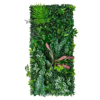 Panou din plante artificiale, cu frunze, Naimeed D7200, Verde, 100X50 cm Panou din plante artificiale, cu frunze, Naimeed D7200, Verde, 100X50 cm