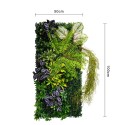 Panou din plante artificiale, cu frunze, Naimeed D7201, Verde, 100X50 cm Panou din plante artificiale, cu frunze, Naimeed D7201, Verde, 100X50 cm