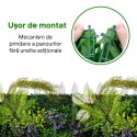Panou din plante artificiale, cu frunze, Naimeed D7201, Verde, 100X50 cm Panou din plante artificiale, cu frunze, Naimeed D7201, Verde, 100X50 cm