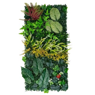 Panou din plante artificiale, cu frunze, Naimeed D7203, Verde, 100X50 cm Panou din plante artificiale, cu frunze, Naimeed D7203, Verde, 100X50 cm