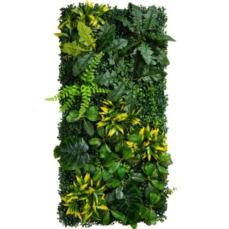 Panou din plante artificiale, cu frunze, Naimeed D7205, Verde, 100X50 cm Panou din plante artificiale, cu frunze, Naimeed D7205, Verde, 100X50 cm