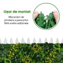 Panou din plante artificiale, cu frunze, Naimeed D7205, Verde, 100X50 cm Panou din plante artificiale, cu frunze, Naimeed D7205, Verde, 100X50 cm