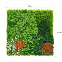 Panou din plante artificiale, cu frunze, Naimeed D7209, Verde, 50X50 cm