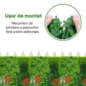 Panou din plante artificiale, cu frunze, Naimeed D7209, Verde, 50X50 cm