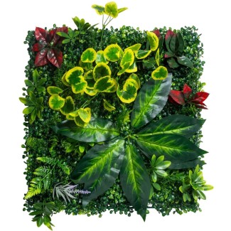 Panou din plante artificiale, cu frunze, Naimeed D7212, Verde, 50X50 cm Panou din plante artificiale, cu frunze, Naimeed D7212, Verde, 50X50 cm