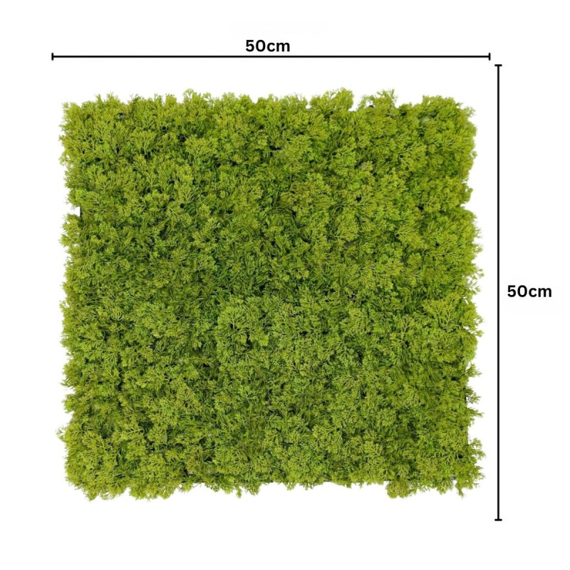 Panou din plante artificiale, Naimeed D7428, Verde, 50x50 cm