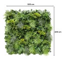 Panou din plante artificiale,cu frunze, Naimeed D7429, Verde, 100x100 cm
