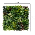 Panou din plante artificiale,cu frunze, Naimeed D7433, Multicolor, 100x100 cm