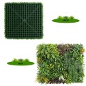 Panou din plante artificiale,cu frunze, Naimeed D7436, Multicolor, 100x100 cm
