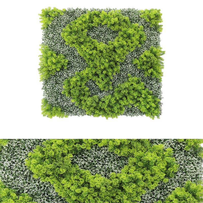 Panou din plante artificiale,cu frunze, Naimeed D7441, Verde, 100x100 cm