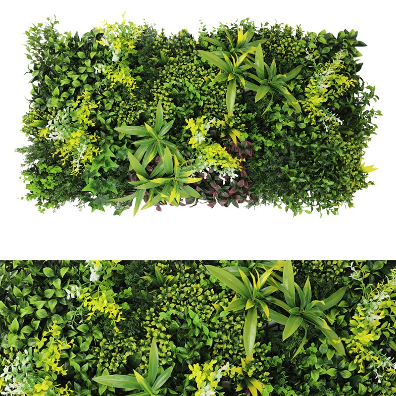 Panou din plante artificiale,cu frunze, Naimeed D7470, Multicolor, 50x100 cm Panou din plante artificiale,cu frunze, Naimeed D7470, Multicolor, 50x100 cm
