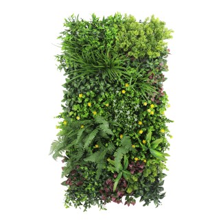 Panou din plante artificiale,cu frunze, Naimeed D7471, Multicolor, 50x100 cm
