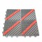 Set 4 placi pardoseala modulara din PP, Naimeed D4534, Rosu