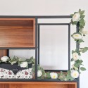 Planta artificiala curgatoare cu flori, Naimeed D4866, Alb, 2m Planta artificiala curgatoare cu flori, Naimeed D4866, Alb, 2m