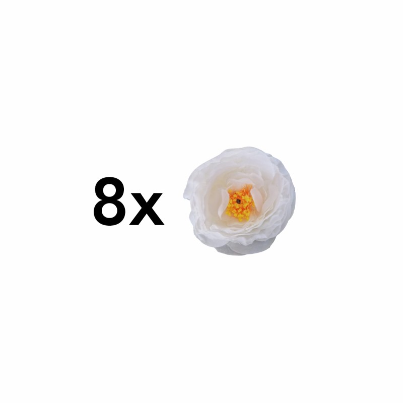 Planta artificiala curgatoare cu flori, Naimeed D4866, Alb, 2m Planta artificiala curgatoare cu flori, Naimeed D4866, Alb, 2m