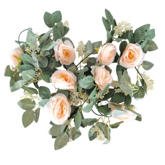 Planta artificiala curgatoare cu flori, Naimeed D4866, Roz Deschis, 2m Planta artificiala curgatoare cu flori, Naimeed D4866, Roz Deschis, 2m