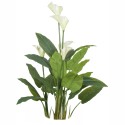 Floare artificiala, Calla fara ghiveci, Naimeed D5600, 113x78 cm, Alb