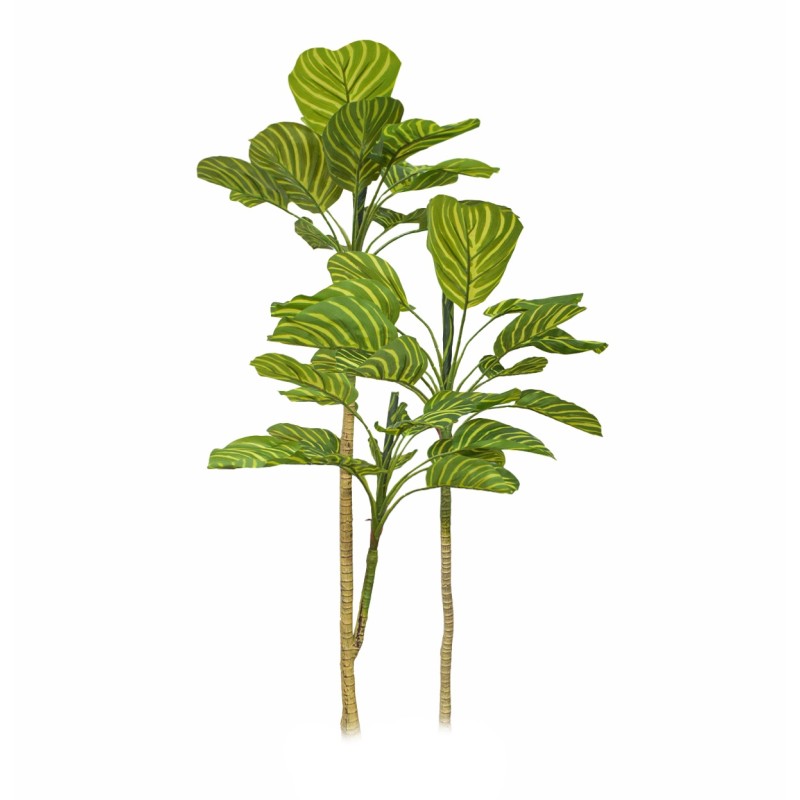 Planta artificiala, Dracaena Marginata fara ghiveci, Naimeed D5601, 115x51 cm, Verde/Galben
