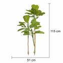 Planta artificiala, Dracaena Marginata fara ghiveci, Naimeed D5601, 115x51 cm, Verde/Galben