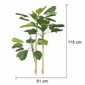Planta artificiala, Dracaena Marginata fara ghiveci, Naimeed D5601, 115x51 cm, Verde