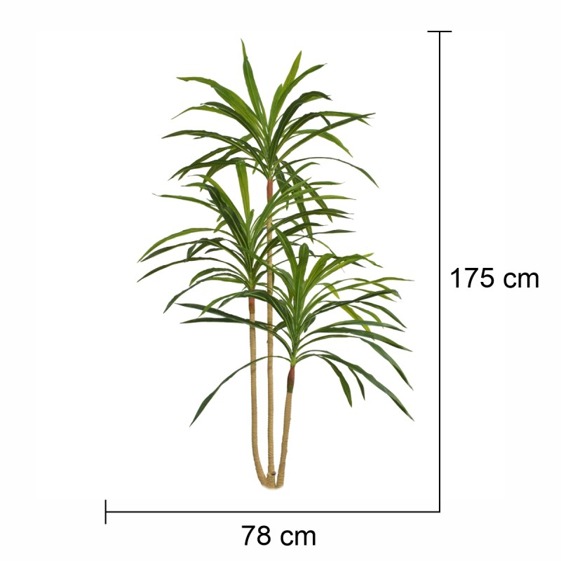 Planta artificiala, Dracaena Marginata fara ghiveci, Naimeed D5604, 175x78 cm, Verde Planta artificiala, Dracaena Marginata fara ghiveci, Naimeed D5604, 175x78 cm, Verde
