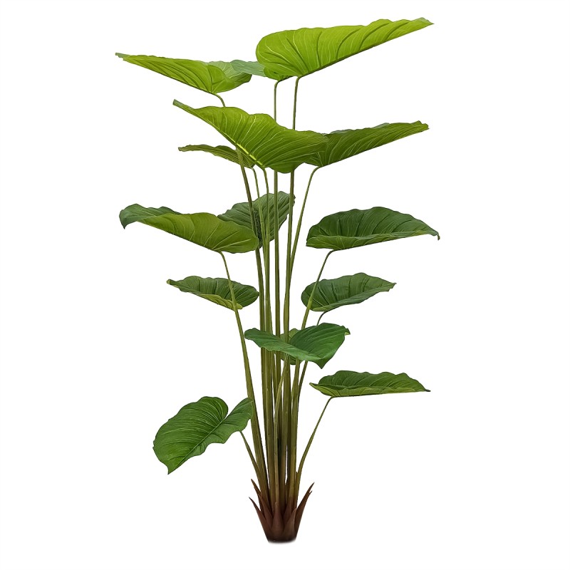 Planta artificiala, Colocasia Gigantea fara ghiveci, Naimeed D5613, 173x110 cm, Verde