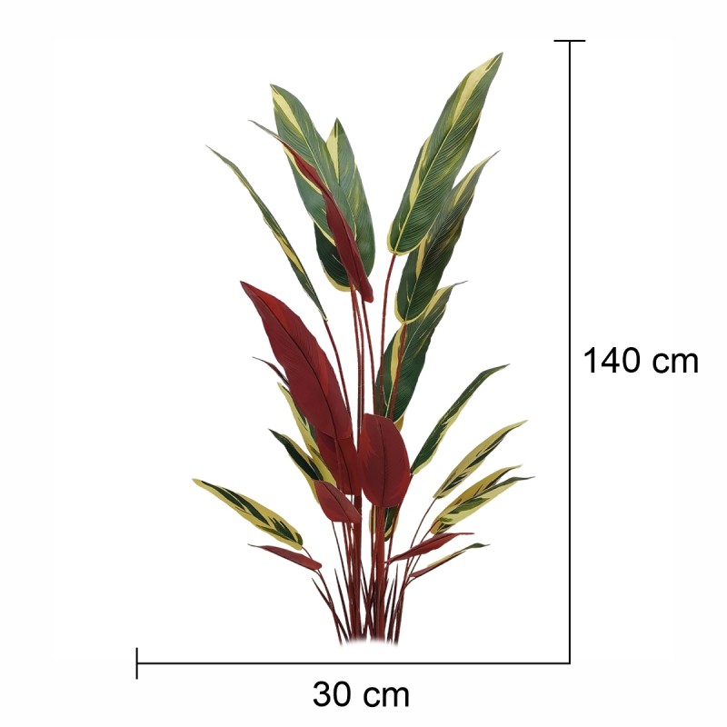 Planta artificiala, Stromanthe Sanguinea fara ghiveci, Naimeed D5619, 140x30 cm, Galben Planta artificiala, Stromanthe Sanguinea fara ghiveci, Naimeed D5619, 140x30 cm, Galben