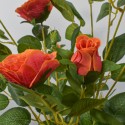 Floare artificiala, Trandafir fara ghiveci, Naimeed D5625, 75x54 cm, Portocaliu
