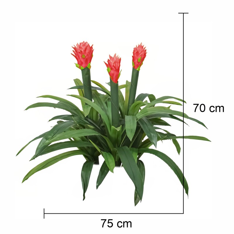 Floare artificiala, Guzmania fara ghiveci, Naimeed D5627, 70x75 cm, Rosu Floare artificiala, Guzmania fara ghiveci, Naimeed D5627, 70x75 cm, Rosu