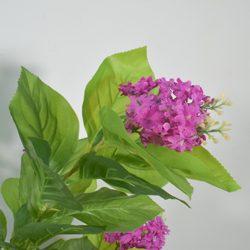 Floare artificiala, Guzmania fara ghiveci, Naimeed D5628, 90x60 cm, Mov