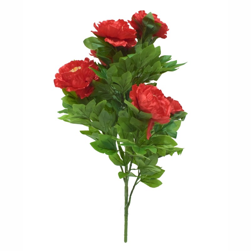 Floare artificiala, Bujor Chinezesc fara ghiveci, Naimeed D5632, 85x50 cm, Rosu Floare artificiala, Bujor Chinezesc fara ghiveci, Naimeed D5632, 85x50 cm, Rosu