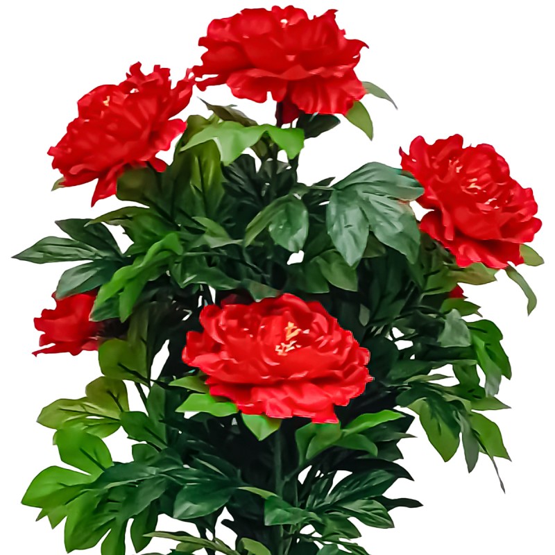 Floare artificiala, Bujor Chinezesc fara ghiveci, Naimeed D5632, 85x50 cm, Rosu Floare artificiala, Bujor Chinezesc fara ghiveci, Naimeed D5632, 85x50 cm, Rosu